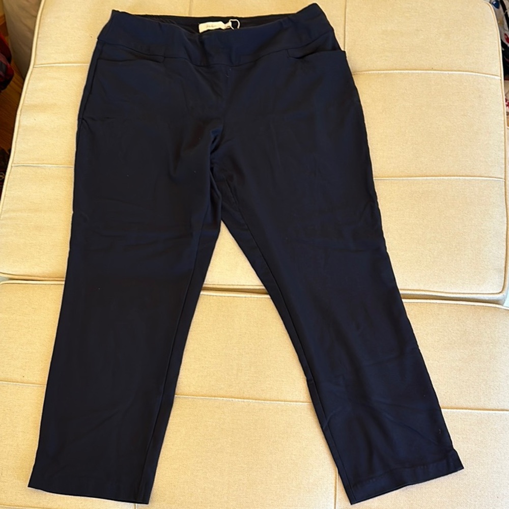 Lady Hagen Tummy Control Navy Blue Golf Trousers. Size XL